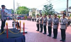 Kapolres Langsa Pimpin Sertijab Wakapolres, Kabag Ops dan Kapolsek