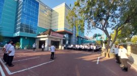 Dinas Pendidikan Aceh menggelar apel pagi perdana usai libur Hari Raya Idul Fitri 1447 Hijriah, Rabu (25/3/2026).