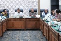 Kunjungan tersebut berlangsung di lingkungan Sekretariat DPRA, Kamis (22/1)