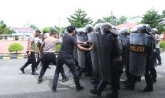 Tingkatkan Kemampuan, Puluhan Personel Ikuti Latihan Dalmas