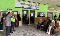 Satlantas Polres Aceh Utara Gelar Penyuluhan Tertib Lalulintas di Disdukcapil