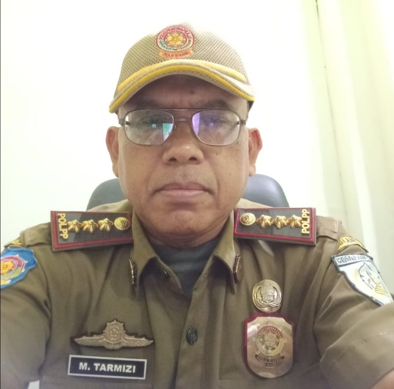 Sekretaris Satpol-PP Kota Langsa Muhammad Tarmizi SEMM.