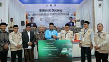PT Bank Aceh Syariah menyerahkan bantuan 1 unit buggy car untuk mendukung operasional di Asrama Haji Embarkasi Aceh, Rabu (6/5/2026).