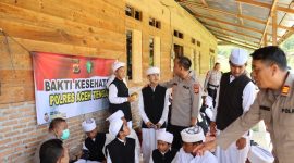  Kepolisian Resor Aceh Tengah perkuat pendekatan humanis melalui kegiatan “Saweu Pesantren” dan sambang tokoh agama. berlangsung di Pesantren Al-Fatah Ummul Quro, Kampung Pepalang, Kecamatan Pegasing, Kabupaten Aceh Tengah, Senin (27/4/2026).