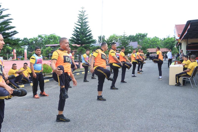 olres Aceh Utara melaksanakan Tes Kesamaptaan Jasmani (TKJ) berkala Triwulan I yang dilaksanakan 2 kali dalam setahun. Tes kesamaptaan kali ini merupakan pelaksanaan periode pertama (Januari - Juni) tahun 2026, yang digelar di halaman Polres setempat. Rabu, (06/05/2026) pagi