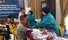 Pastikan Personel Tetap Prima, Polres Aceh Utara Gelar Rikkes Berkala