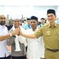 Gubernur Aceh, Kapolda Aceh, Ketua DPRA, Sekda Aceh saat pelepasan jamaah calon haji 